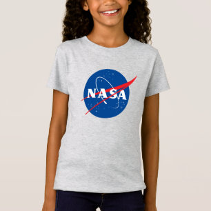 Iconisch NASA Girls' Premium Mercury grijs T-shirt