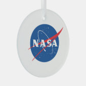 Iconisch NASA Glass Holiday Ornament (Circle) (Voorkant Rechts)