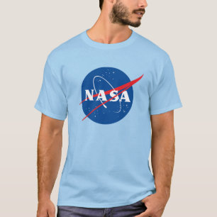 Iconisch NASA Heavy Cotton T-shirt (Uranus blauw)