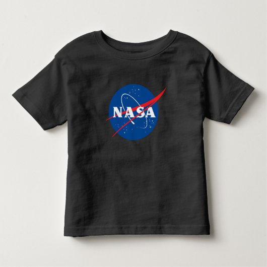 Iconisch NASA peuter T-shirt (Eclipse Black) (Voorkant)