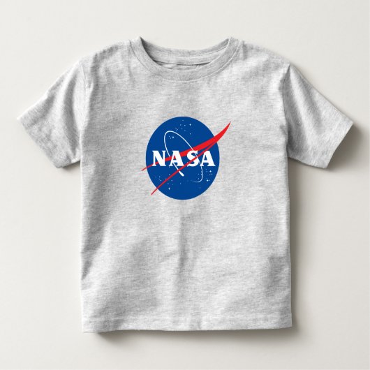 Iconisch NASA peuter T-shirt (Mercury Grey) (Voorkant)