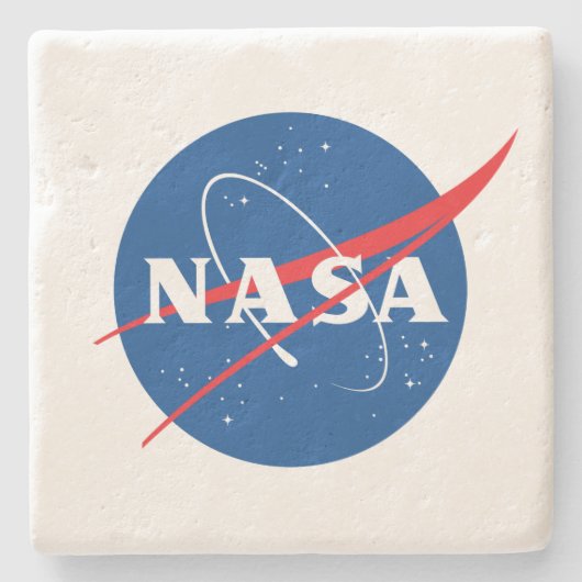 Iconisch NASA Square Geo Limestone Onderzetter (Voorkant)