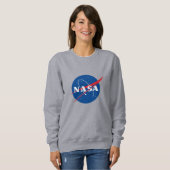 Iconisch NASA Sweatshirt voor dames (Moon Grey) (Voorkant volledig)