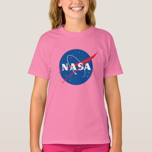 Iconisch NASA T-shirt van katoen voor meisjes (Cel (Voorkant)