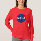 Iconisch NASA T-shirt voor dames (Comet Red) (Voorkant)