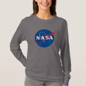 Iconisch NASA T-shirt voor dames (donker zijgrijs) (Voorkant)