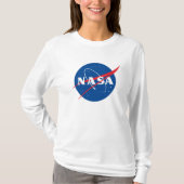 Iconisch NASA T-shirt voor dames (Rocket White) (Voorkant)