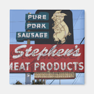  Iconisch Neon "Stephen's Meats" Sign Magnet