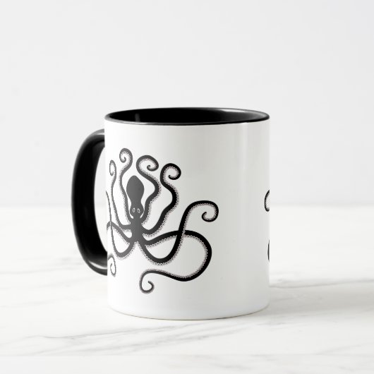 Iconisch octopus uit Minoan Marine Style Pottery Mok (Voorkant links)