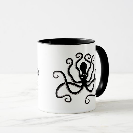 Iconisch octopus uit Minoan Marine Style Pottery Mok (Voorkant rechts)