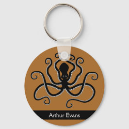 Iconisch octopus uit Minoan Marine Style Pottery Sleutelhanger