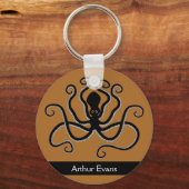 Iconisch octopus uit Minoan Marine Style Pottery Sleutelhanger (Voorkant)
