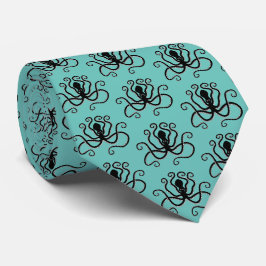 Iconisch octopus uit Minoan Marine Style Pottery Stropdas