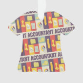 Iconisch ontwerp van professionele accountant ornament (voorkant)
