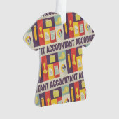 Iconisch ontwerp van professionele accountant ornament (voorkant)