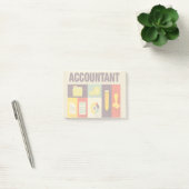 Iconisch ontwerp van professionele accountant post-it® notes (Kantoor)