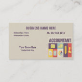 Iconisch ontwerp van professionele accountant visitekaartje (Voorkant)