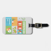 Iconisch ontwerp voor professionele statisticus bagagelabel (Voorkant horizontaal)