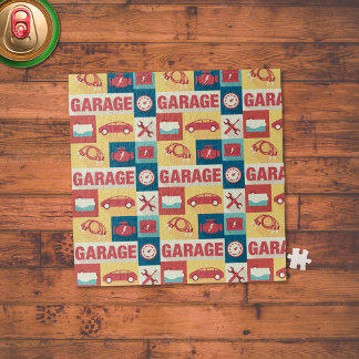 Iconisch ontwerp voor reparatiewerktuig voor profe legpuzzel