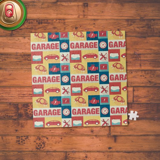 Iconisch ontwerp voor reparatiewerktuig voor profe legpuzzel