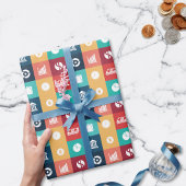 Iconisch oogmerk voor professionele bankiers cadeaupapier