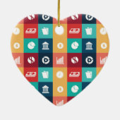 Iconisch oogmerk voor professionele bankiers keramisch ornament (Achterkant)