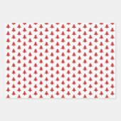 Iconisch patroon rode/witte kerstboom inpakpapier vel (Voorkant)