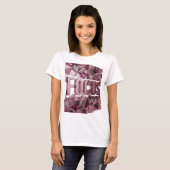 Iconisch roze FOCUS Statement Design T-shirt (Voorkant volledig)