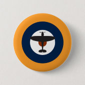 Iconisch supermarien spitvuur ronde button 5,7 cm (Voorkant)