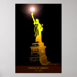 Iconisch symbool: Vrijheidsbeeld Travel Poster