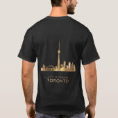 Iconisch Toronto - Goud Highlight Tee T-shirt (Achterkant)