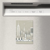 Iconisch Vrijheidsbeeld & NYC Skyline Holiday Magneet (Insitu (Vaatwasser))