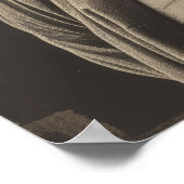 Iconisch Vrijheidsbeeld Poster met Amerikaanse vla (Hoek)