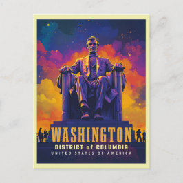 Iconisch Washington D.C. met Lincoln Memorial Briefkaart