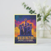 Iconisch Washington D.C. met Lincoln Memorial Briefkaart (Staand voorkant)