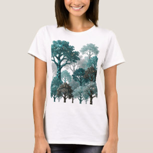 Iconisch Zilver ONOPSPOORBAAR Artistiek Motief T-shirt
