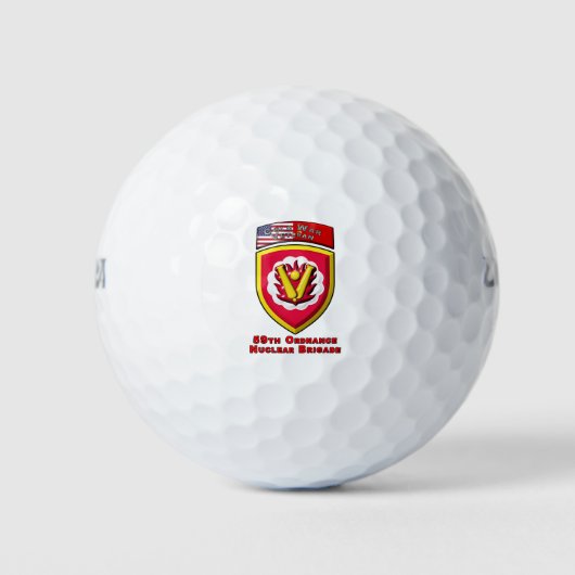 Iconische 59e Ordnance Kernwapen Brigade Golfballen (Voorkant)