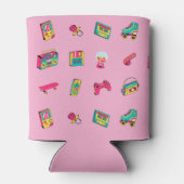Iconische 90's verjaardagscadeau, roze met foto blikjeskoeler (Achterkant)
