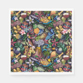 Iconische Afbeeldingen van Hawaii Papieren servet (Voorkant)