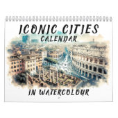 Iconische aquarel steden kalender (Hoes)