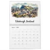 Iconische aquarel steden kalender (Mar 2027)