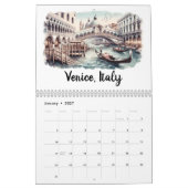 Iconische aquarel steden kalender (Jan 2027)