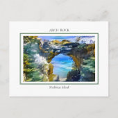Iconische Arch Rock op Mackinac Island, MI Briefkaart (Voorkant)