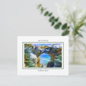 Iconische Arch Rock op Mackinac Island, MI Briefkaart (Staand voorkant)