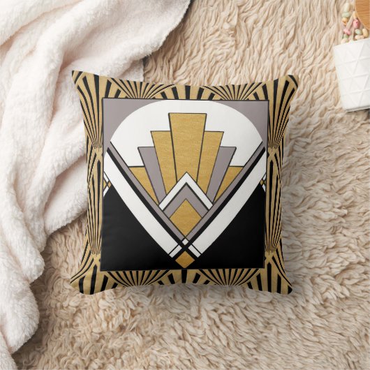 Iconische Art Deco Cushion. Kussen (Deken)