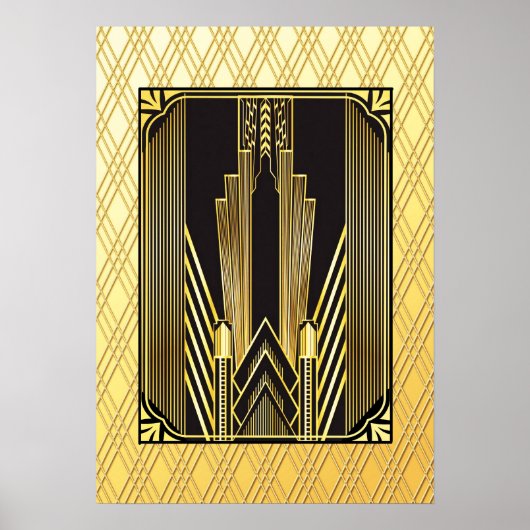 Iconische Art Deco Poster (Voorkant)