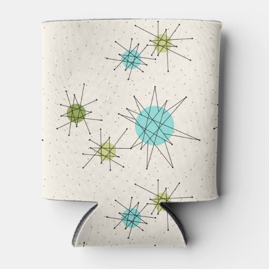 Iconische Atomic Starbursts Koelbox Blikjeskoeler (Voorkant)