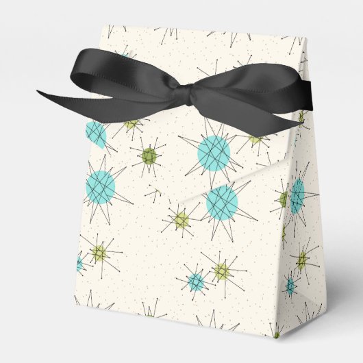 Iconische Atomische Starbursts Favor Box Bedankdoosjes (Voorkant Zijde)