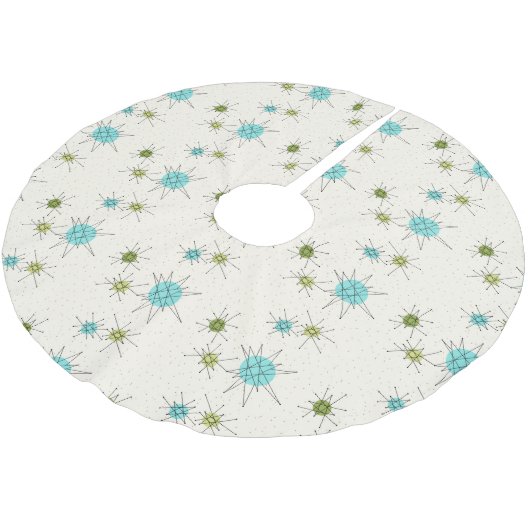 Iconische atoomstaarten blazen kerstboomrokken kerstboom rok (Gekanteld)