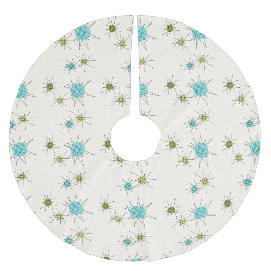 Iconische atoomstaarten blazen kerstboomrokken kerstboom rok (Voorkant)